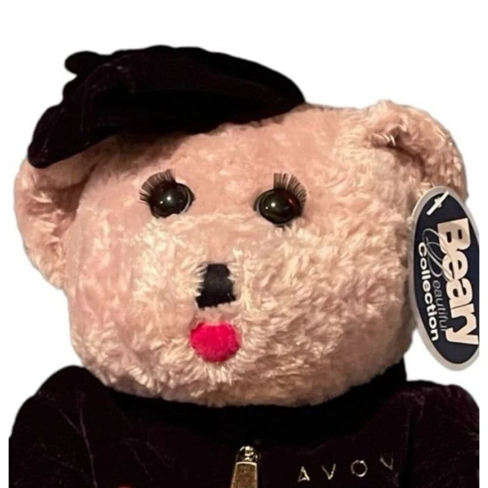 Vintage Avon Beary Beautiful Ruby Lips Lipstick Collectible Plush Bear Gift